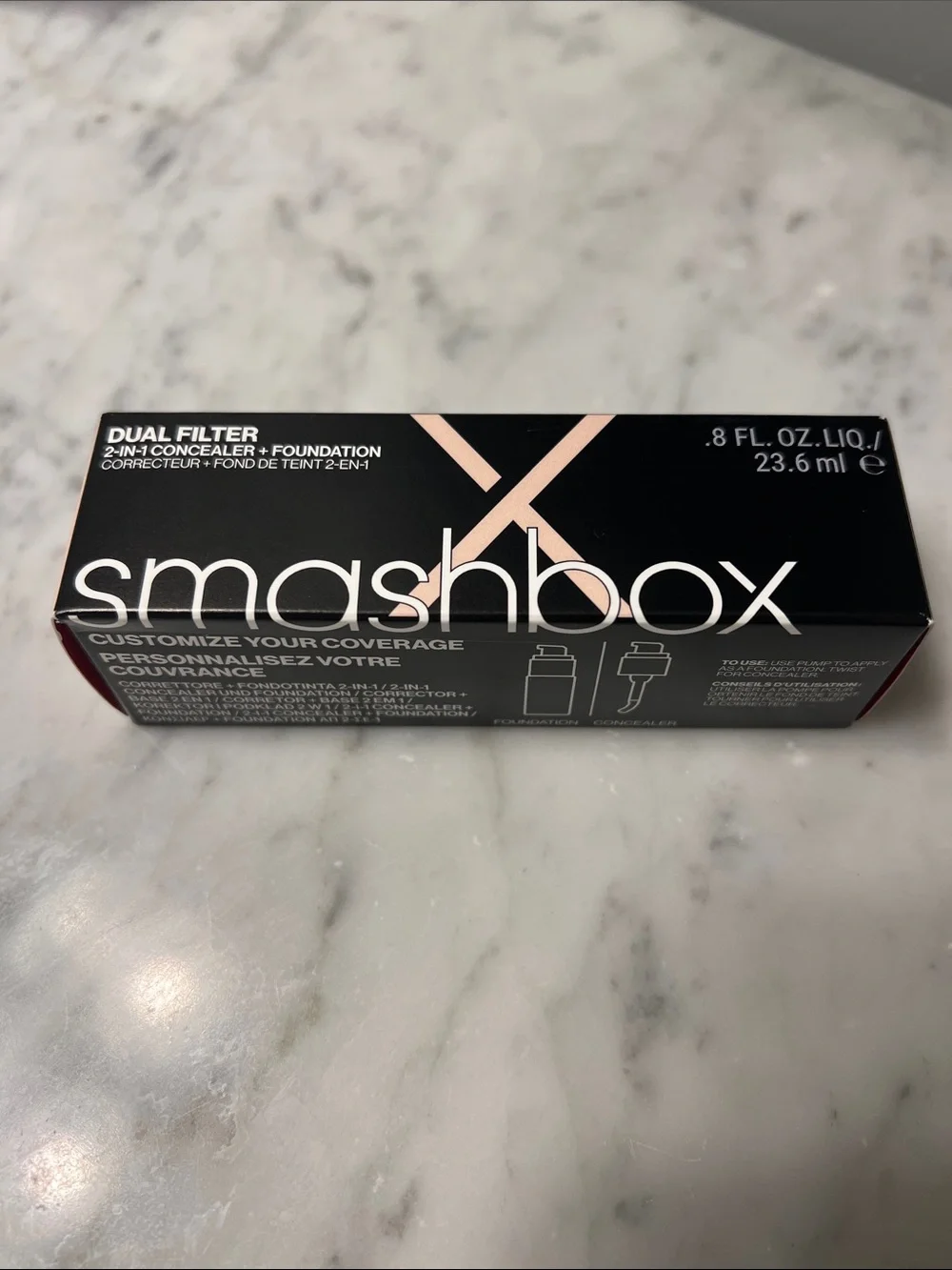 *BRAND NEW* Smashbox Dual Filter 2-in-1 Concealer+Foundation — Fair Light 6 Warm